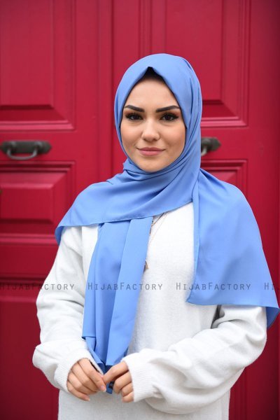 Zahra - Indigo Krepp Hijab - Mirach