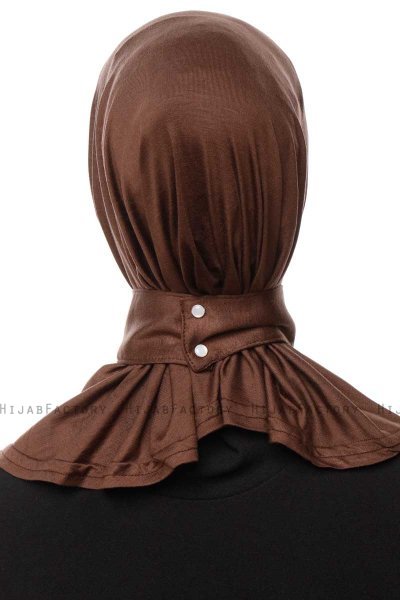 Zeliha - Braun Praktisch Viscose Hijab