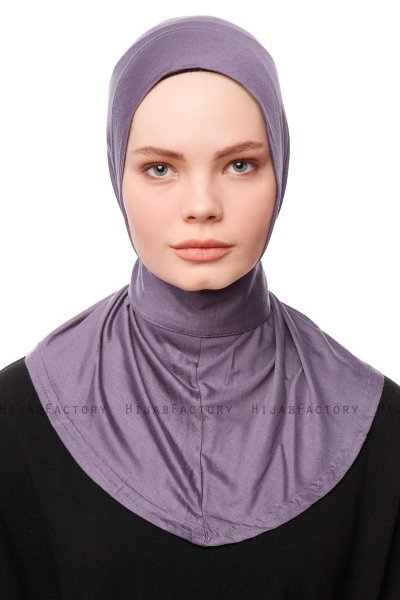 Zeliha - Lila Praktisch Viscose Hijab