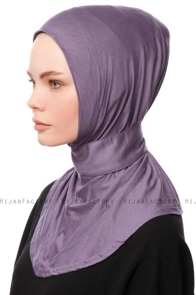 Zeliha - Lila Praktisch Viscose Hijab