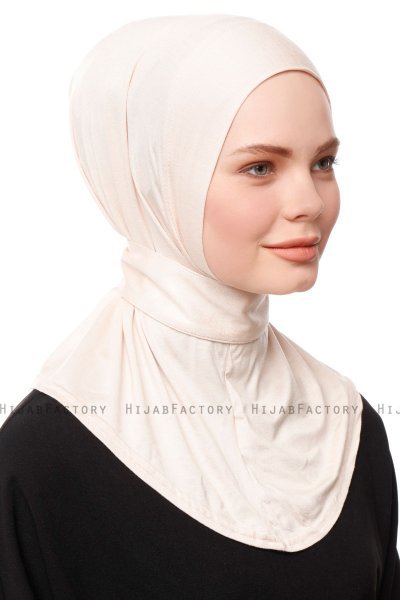 Zeliha - Licht Beige Praktisch Viscose Hijab