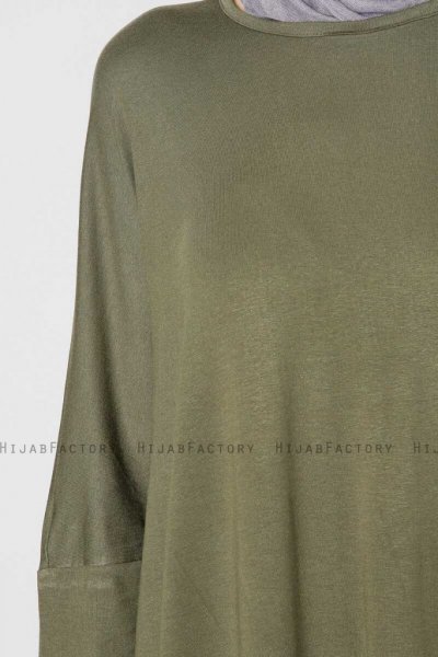 Zenia Khaki & Vit Klänning Miss Halima 280144d