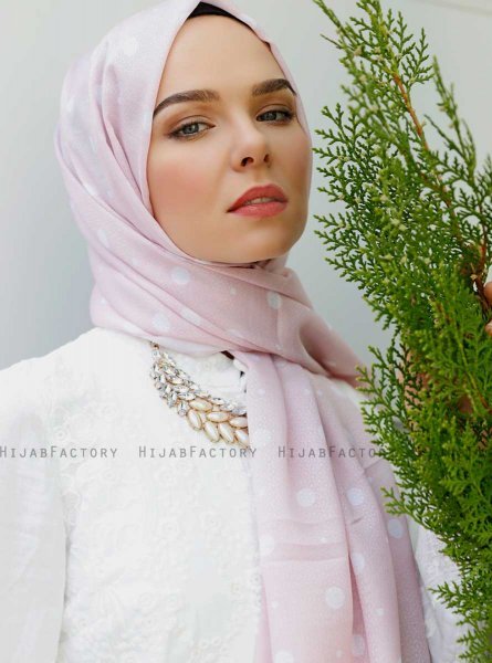 Zinera - Rosa Gemustertes Hijab - Sal Evi