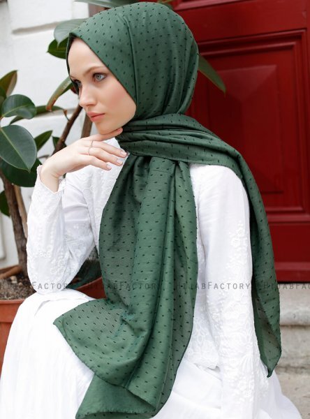 Malika - Dunkelgrün Hijab - Sal Evi