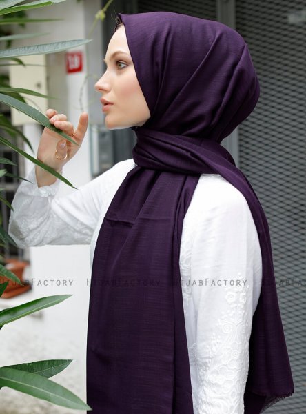 Zaina - Dunkelviolett Hijab - Sal Evi