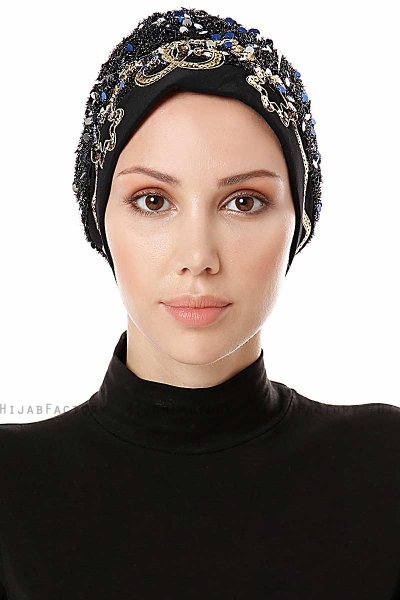 Zuleyha - Navy Blau Turban